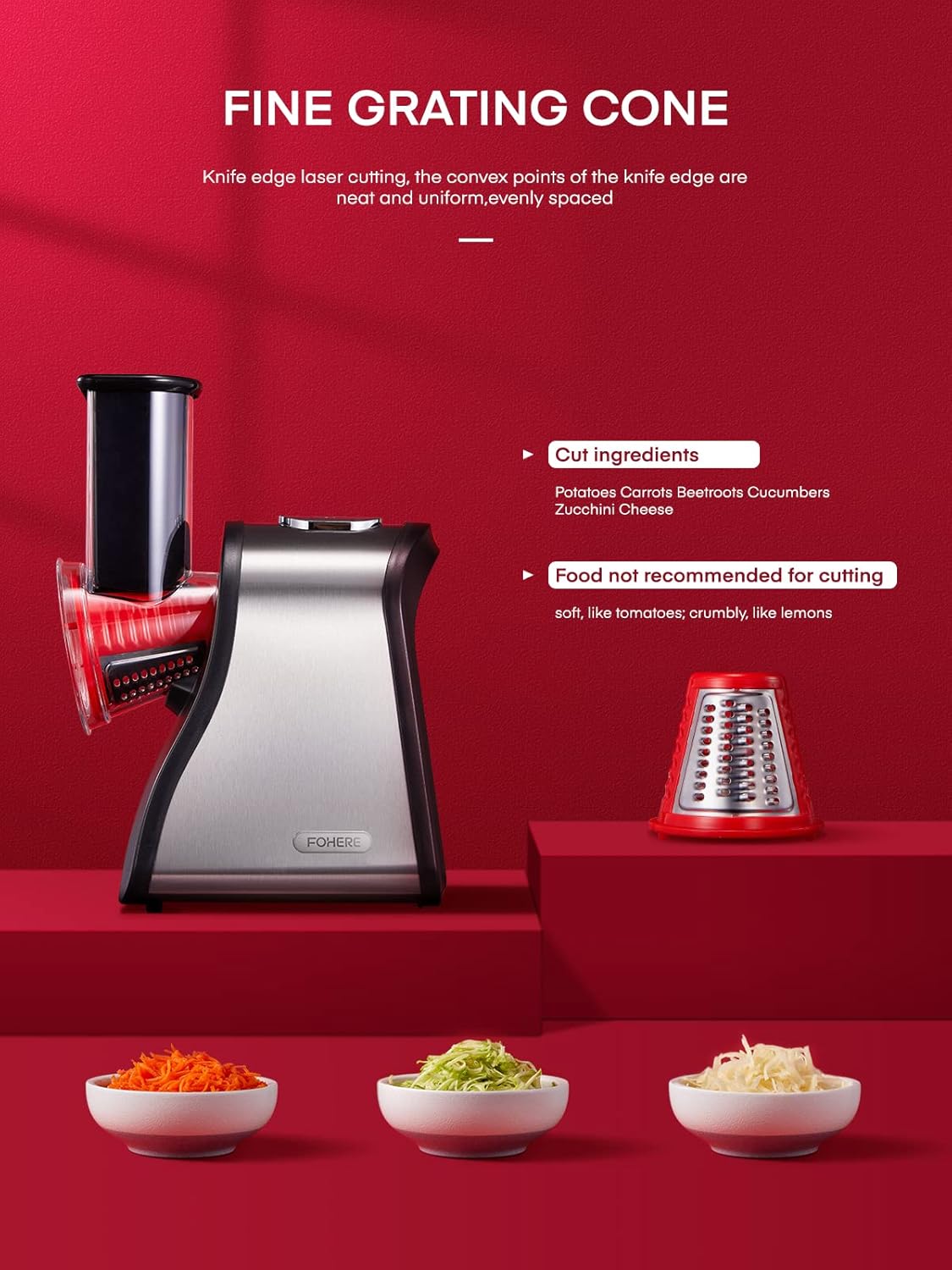 Electric Cheese Grater Salad Maker for Home Kitchen Use R59377