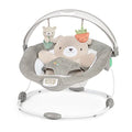 Ingenuity InLighten Baby Bouncer Seat with Light Up-Toy Bar and Bunny Tummy Time Pillow Mat - Kitt, Newborn and up