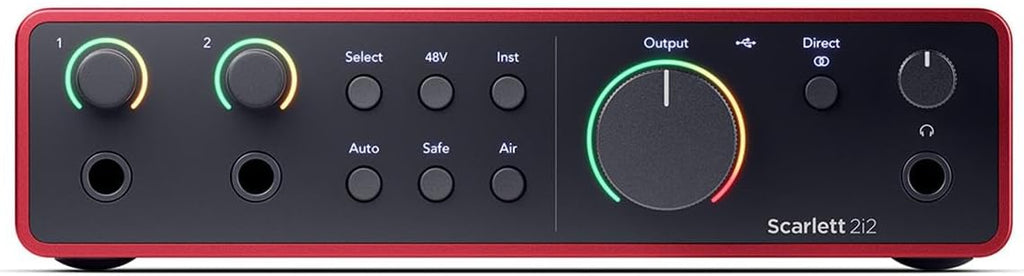 2x2 USB Audio Interface with 2 XLR Cables for PC and Mac E9970