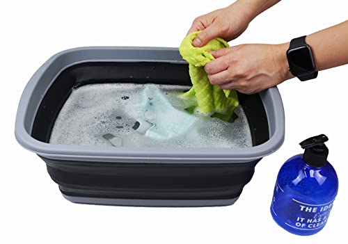 Collapsible Tub 10L Foldable Dish Basin Portable Washing Tub O12994