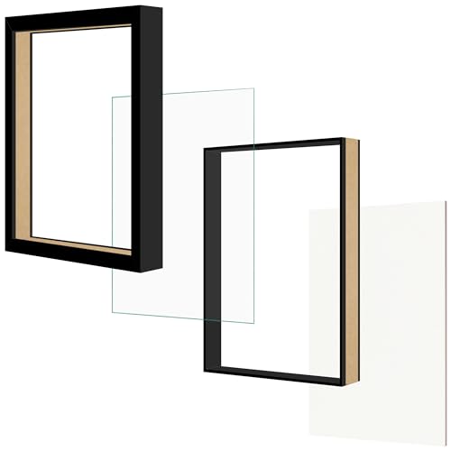 Shadow Box Frame 11x14 with Real Glass and Black Back X8712