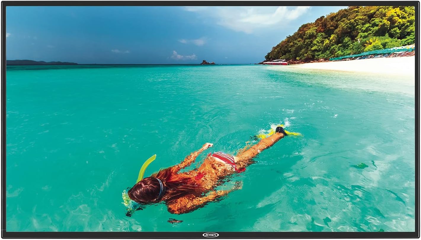 Jensen JE5020 50" LED AC Television with High-performance LCD Panel, Integrated HDTV(ATSC) Tuner, 1920 x 1080 Full HD, Remote Control Included, AC 110V, 60 Hz