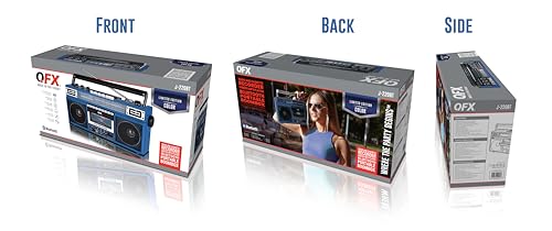Boombox MP3 Cassette Player with Bluetooth and AM FM Radio I527