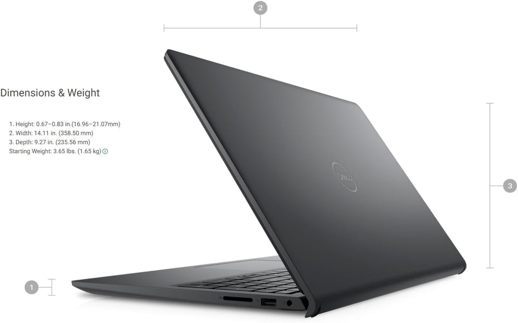15.6" FHD Laptop, Intel Core i3, 8GB RAM, 256GB SSD, Windows 11 Home J91171