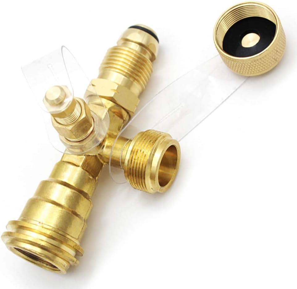 4 Port Propane Tee Adapter for RV Camping L326