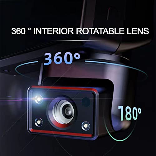 Dash Cam 2 Channel 1080P Dual Cameras FHD DVR 3.0" IPS Screen 170° Wide Angle G-Sensor Parking Monitor Loop Recording Motion Detection WDR Night Vision U288077