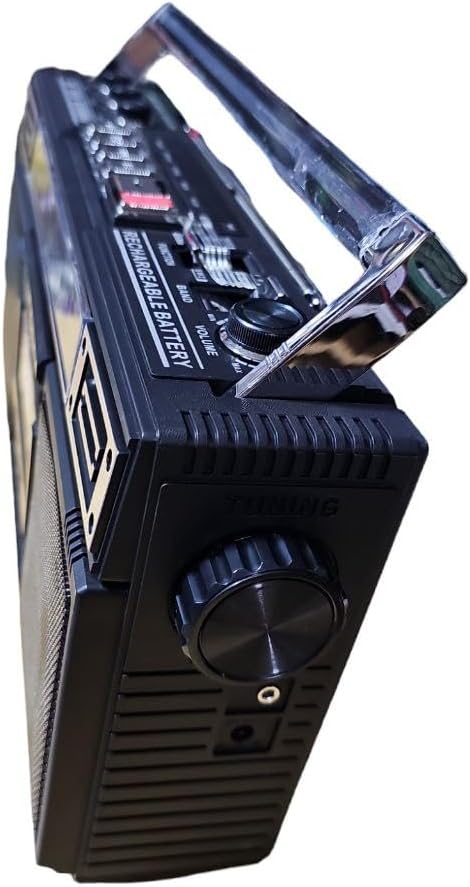 Rechargeable AM/FM/SW Radio Boombox with Bluetooth and USB Recording M980