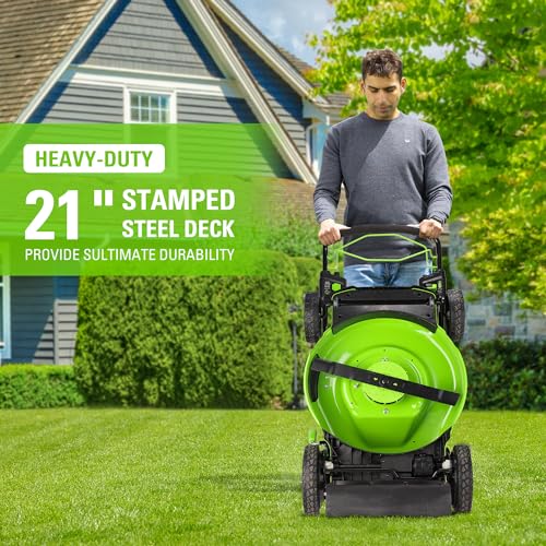 21-Inch 80V Self-Propelled Cordless Lawn Mower E22038