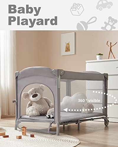 4 in 1 Baby Bassinet Bedside Sleeper with Changing Table S335706