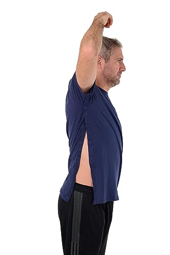 Post Surgery Shoulder Recovery Shirt with Snap Open Design S45378