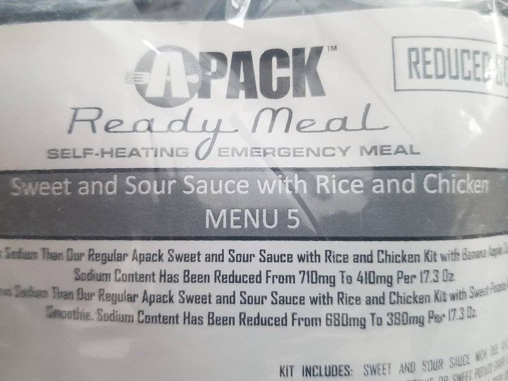 Self-Heating MRE Full Meal 4 Cases of 12 Entrees Z468