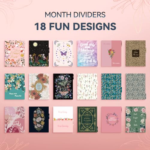 18 Month Weekly & Monthly Planner Spiral Bound Hardcover with Stickers R71205