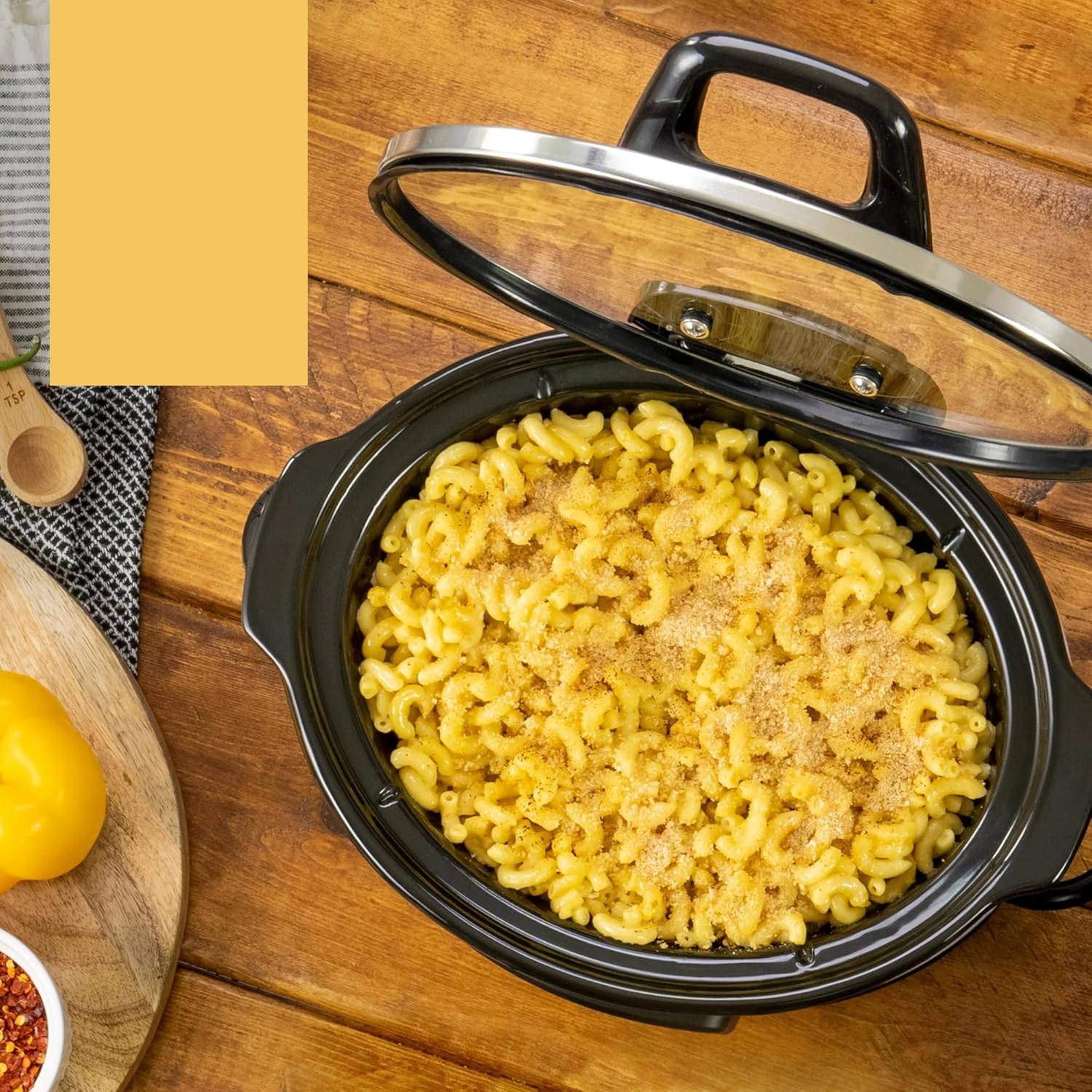 4.5-Quart Hinged Lid Slow Cooker, One-Touch Control S4237