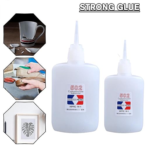 Super Glue, Quick-Drying Cyanoacrylate Adhesive for Leather, Rubber, Metal P917570