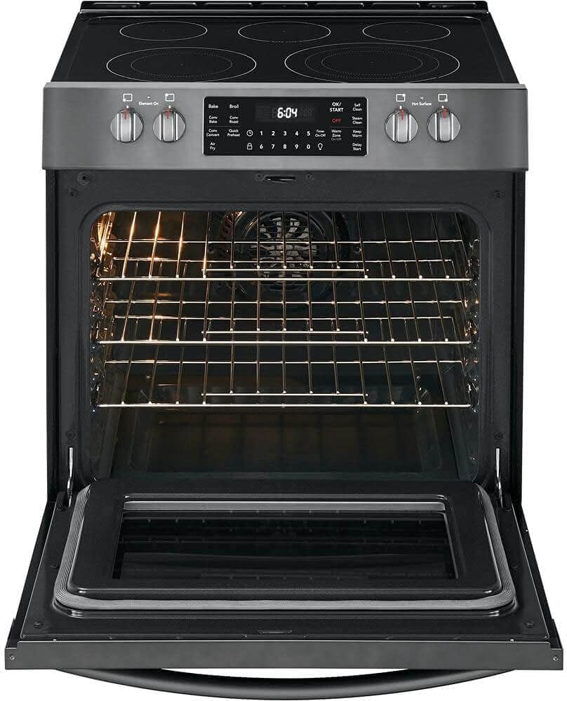 30" Electric Range with 5 Elements, Black Stainless Steel C928