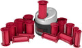 CARUSO 30 Piece Molecular Steam Hairsetter/Hot Rollers | 5 Size Rollers, Conditions as it Curls