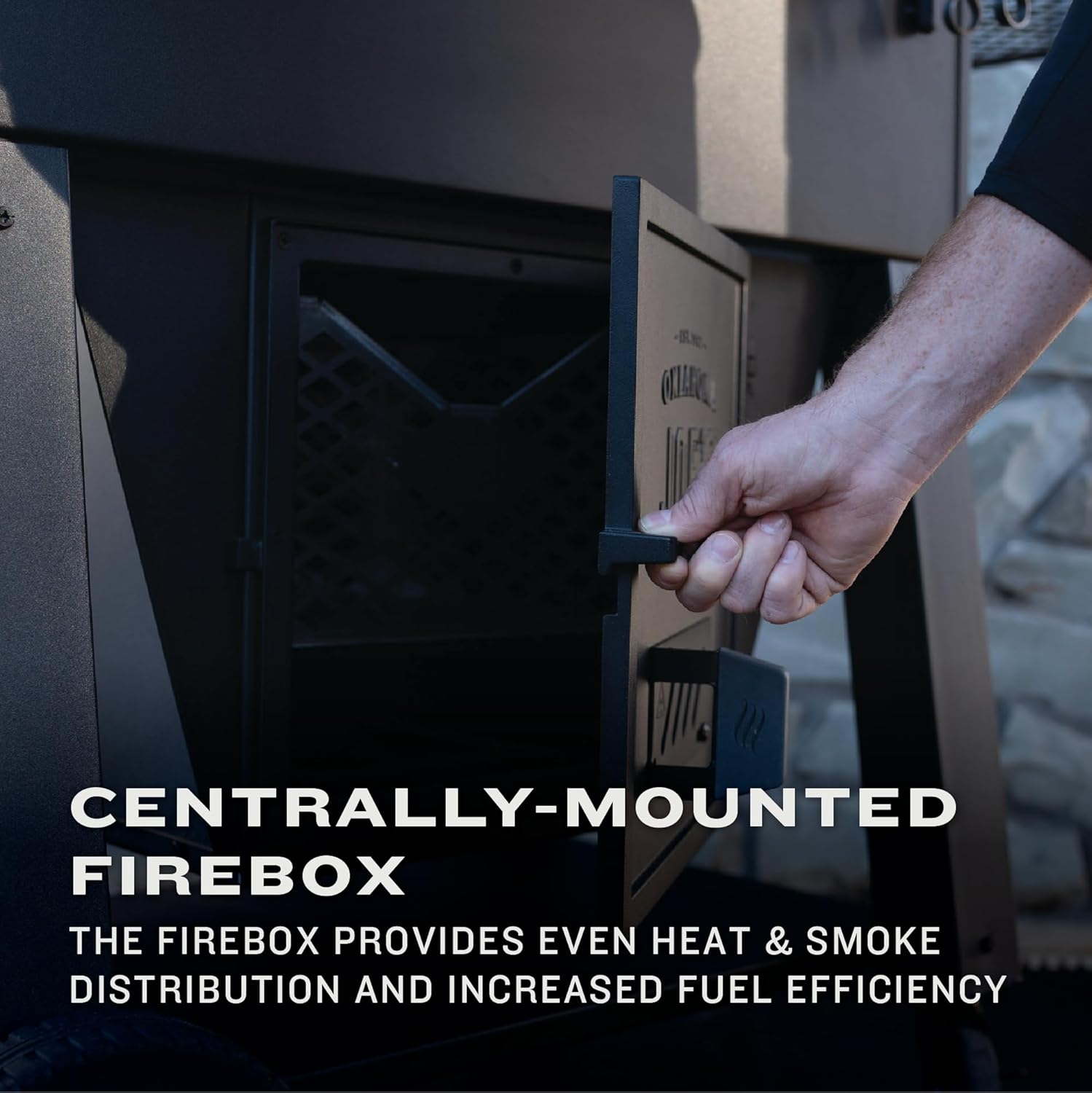 Centerbox Smoker, Black Steel B309
