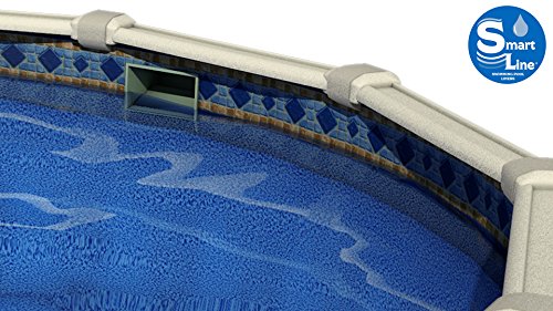 Boulder Swirl 18-Foot Round Above-Ground Pool Liner, 52-Inch Wall Height T32178