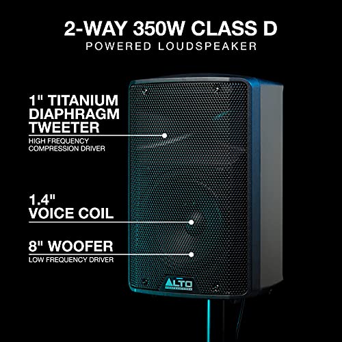 700 Watt 12 Inch 2 Way Powered PA Loudspeaker with Subwoofer U955904