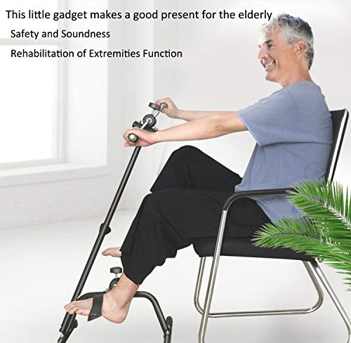 Pedal Exerciser for Arms and Legs, Adjustable Fitness Equipment for Seniors, with Monitor B64391