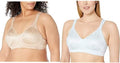 Playtex womens 18 Hour Ultimate Lift and Support Wire Free Bra, White/Nude, 40C