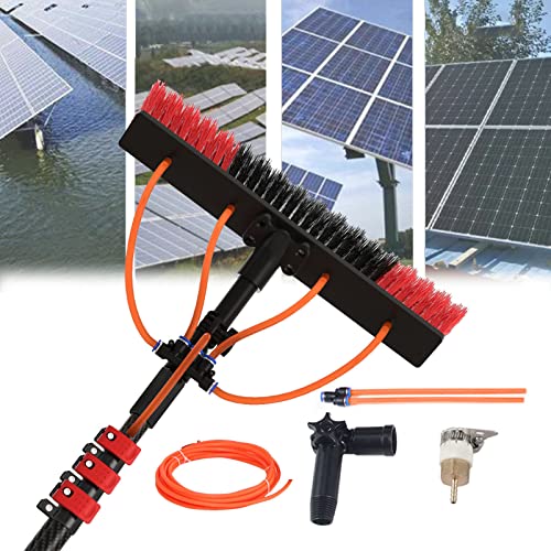 Water Fed Pole Kit, Window and Solar Panel Cleaning System Pole, Water Fed Telesbrush/Windows Cleaning & Washing Tool(12Ft-36Ft),30Cmbrush-36Ft/10.8M/55Cmbrush/18Ft/5.4M