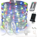 WYZworks 20ft Green LED Rope Light - 8 Modes, Waterproof Outdoor Accent Lighting with Remote, Flexible Clear Tube, ETL Certified, Garden, Patio, Backyard, Holiday Christmas, Tree, Ambient Decor