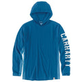 Carhartt Men's Force Relaxed Fit Midweight Long-Sleeve Logo Graphic Hooded T-Shirt