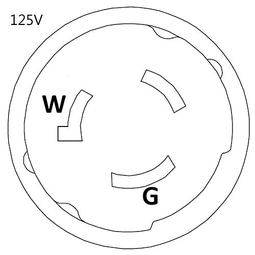 Marine Generator 50A 125V Extension Cord, 75FT K21817