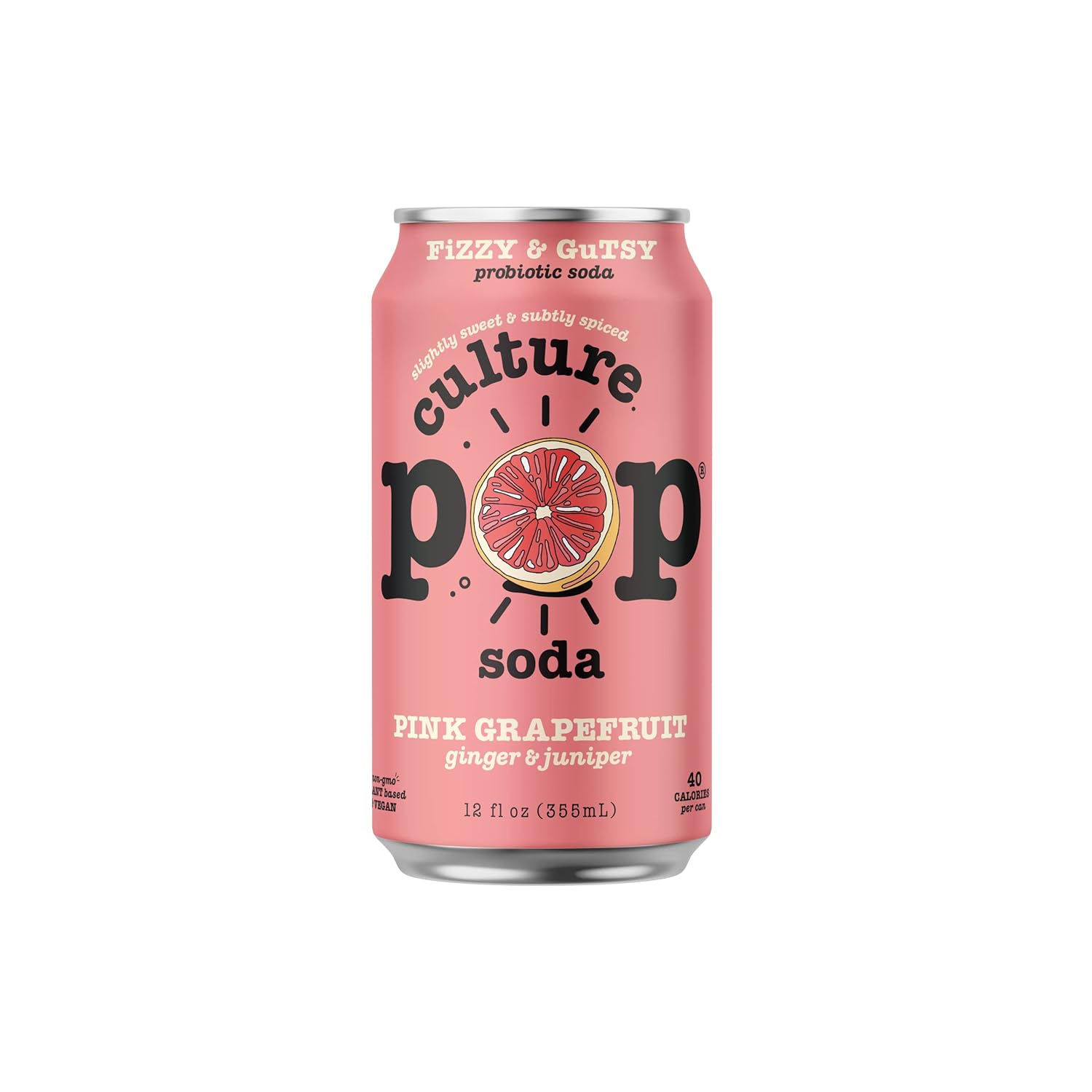 Sparkling Probiotic Soda, 12 Fl Oz Cans, Variety Pack of 5 T31874