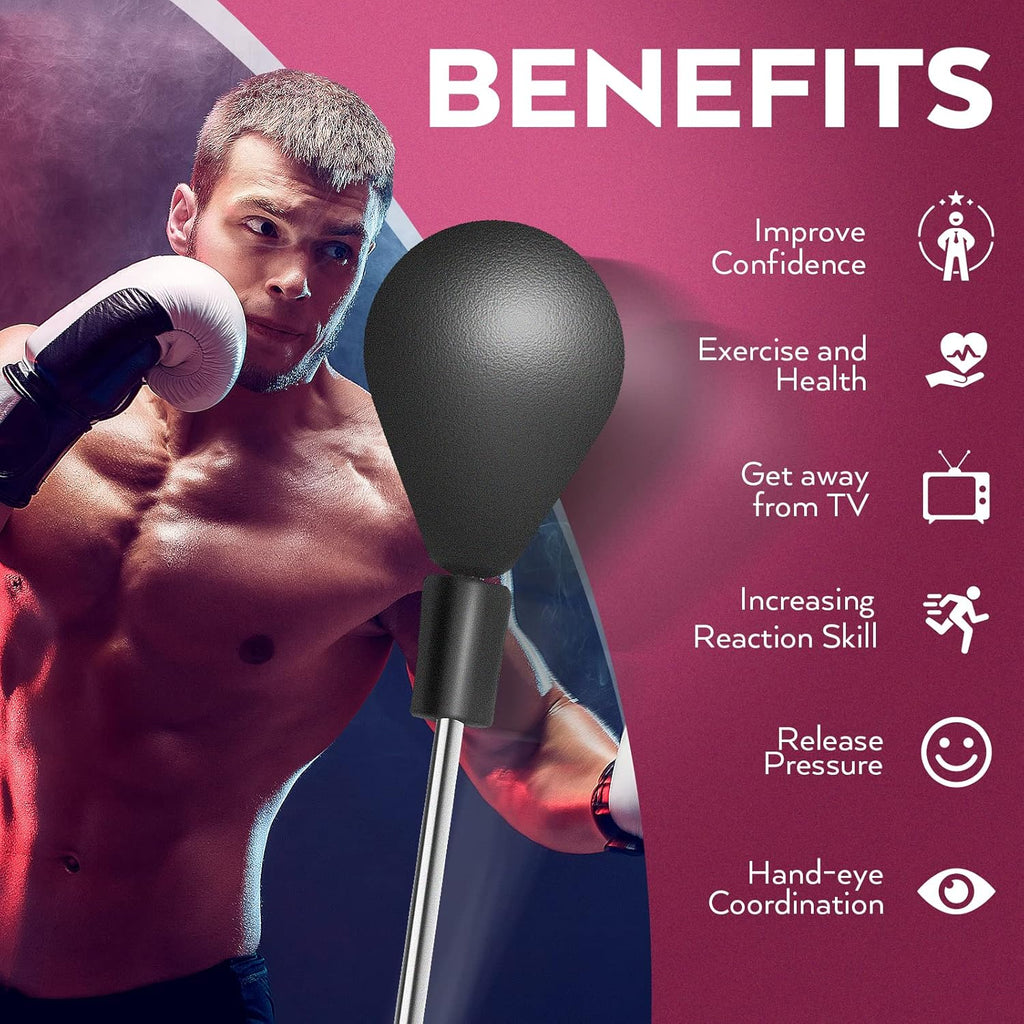 Free Standing Punching Bag Adjustable Height Boxing Bag for Adults & Kids O743