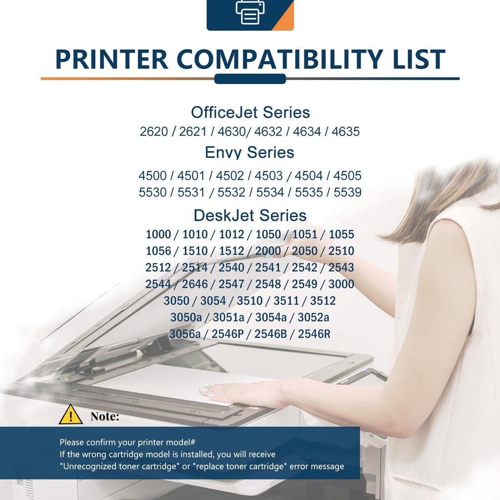 Black Ink Cartridges 2 Pack for HP 61 XL Printers A5463