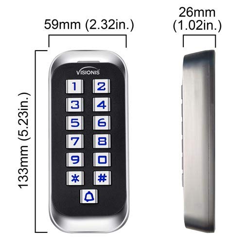 One Door Access Control System with 600lbs Magnetic Lock and Slim Outdoor RFID Keypad I6091
