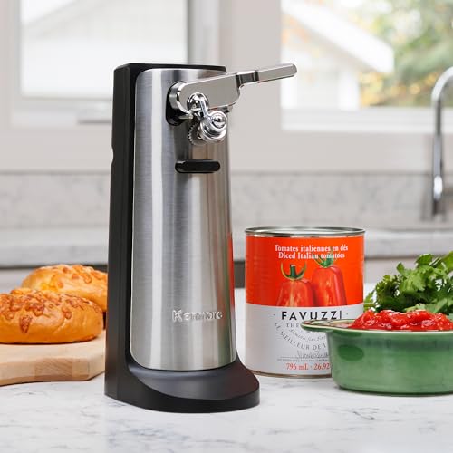 Electric Automatic Can Opener with Side-Cut Blade, Opens Regular and Pop-Top Cans J449034