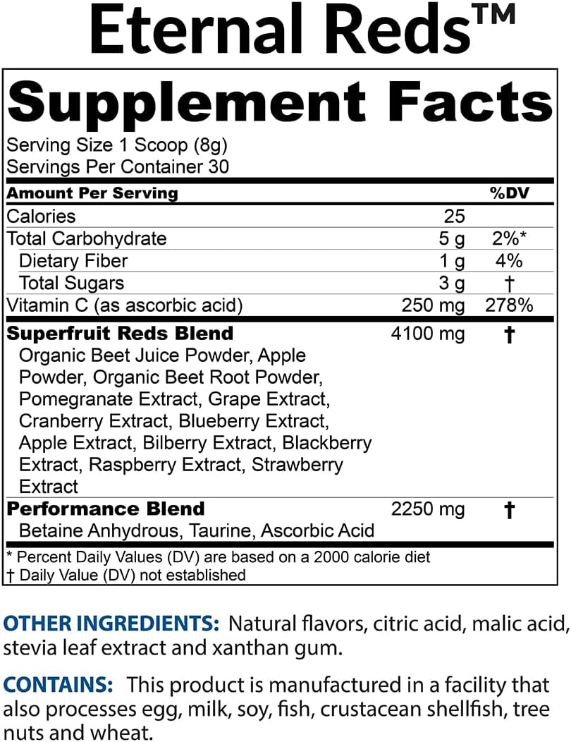 Red Superfoods Powder for Heart Health and Circulation, Berry Flavor G94683