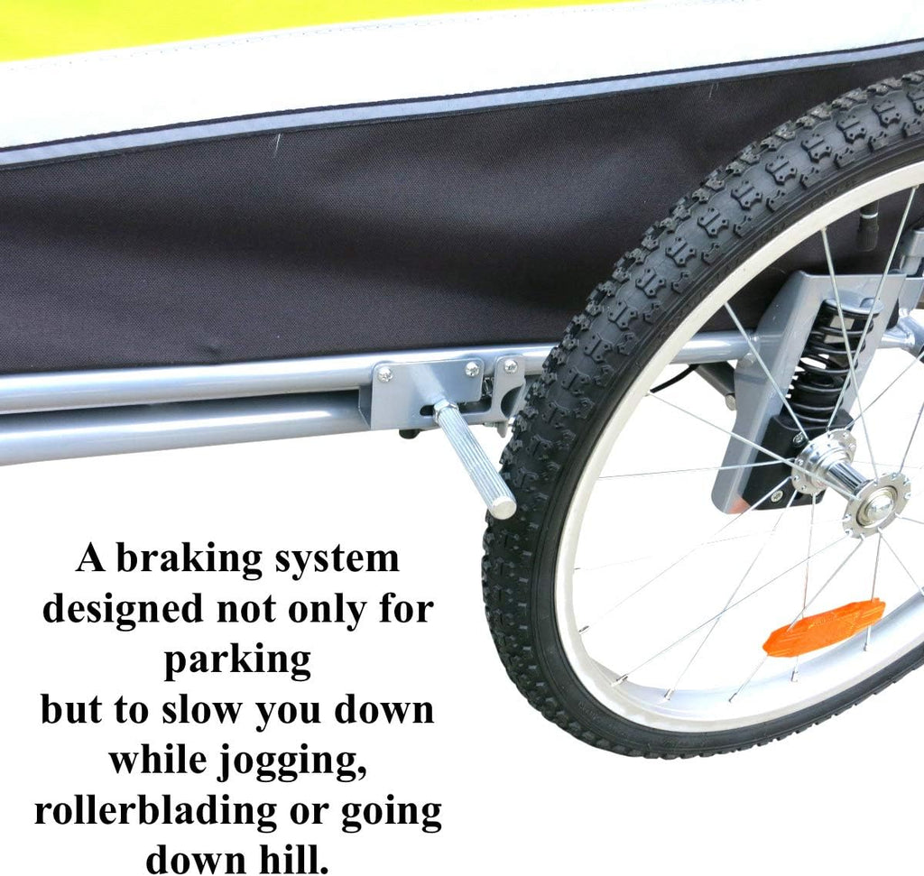 Medium Dog Stroller & Pet Bike Trailer with Suspension L855