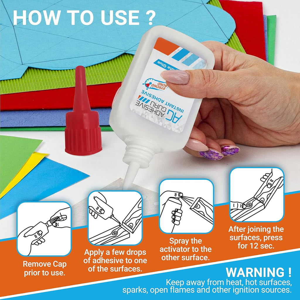 Cyanoacrylate Woodworking Glue with Activator J6733