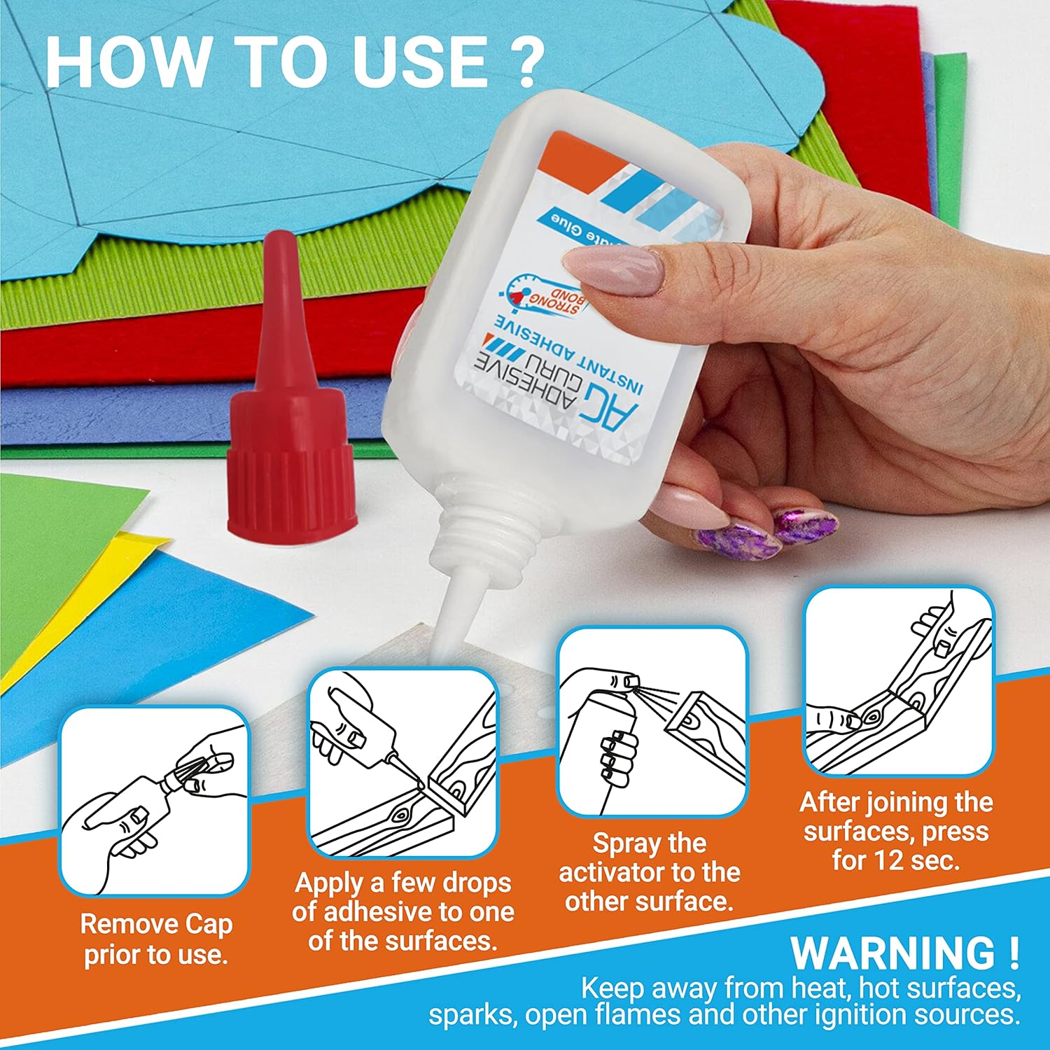 Cyanoacrylate Woodworking Glue with Activator J6733