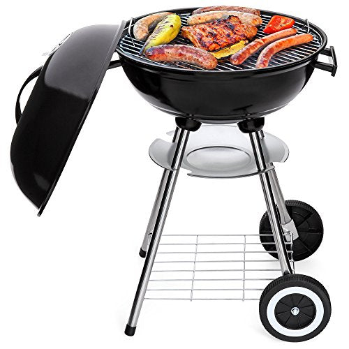Best Choice Products 18-inch Portable Steel Charcoal Barbecue BBQ Grill w/ Heat Control for Patio, Porch, Picnic, Tailgate, Black