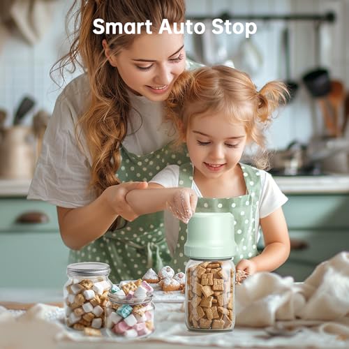 Electric Mason Jar Vacuum Sealer Kit with Rechargeable Auto Stop L448356