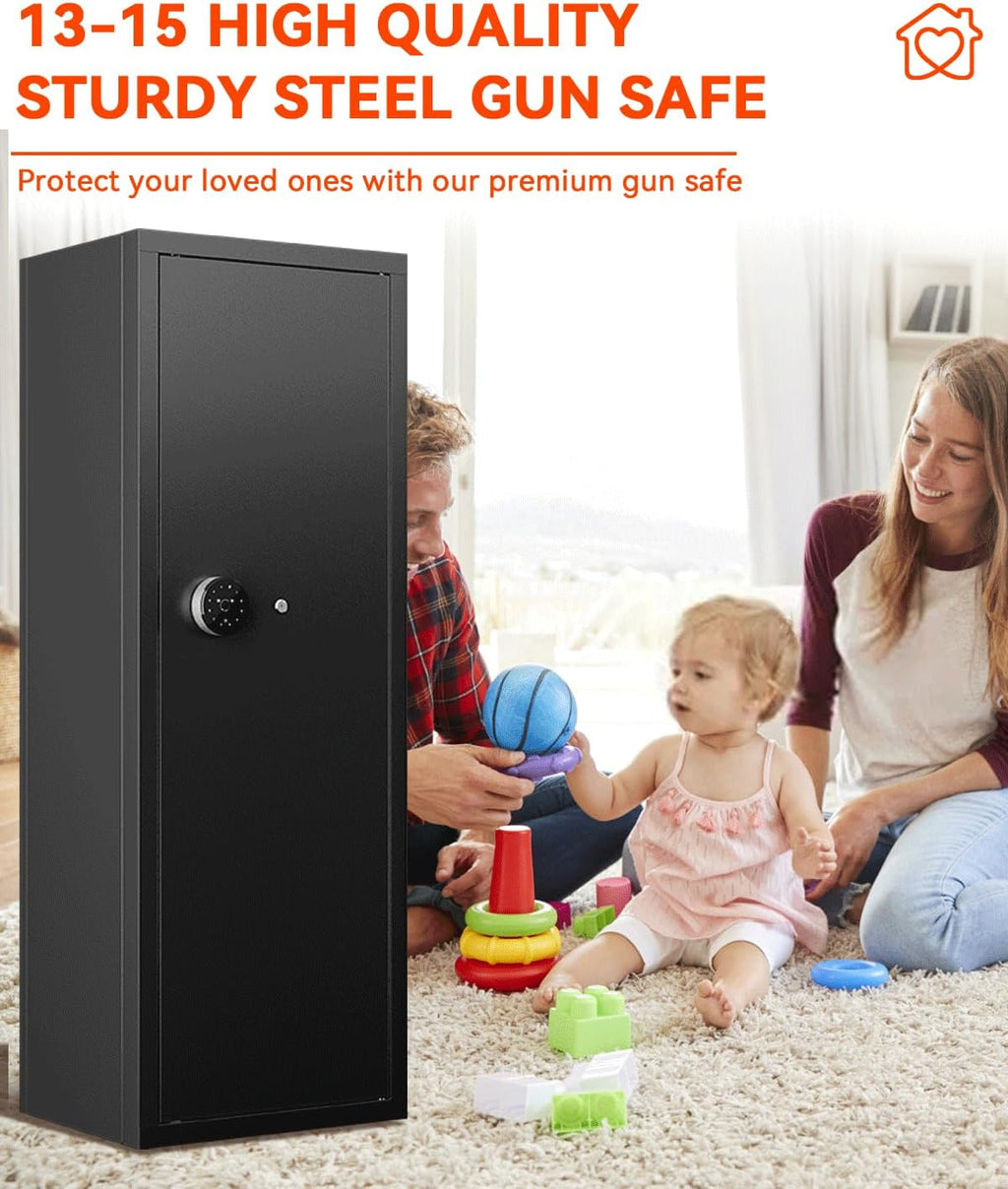 Large Gun Safe for Rifles and Pistols with Fingerprint Lock P557369