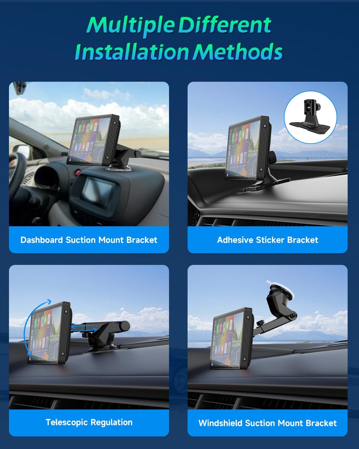 Wireless Car Stereo with 9.3" HD Touchscreen, CarPlay & Android Auto H57601