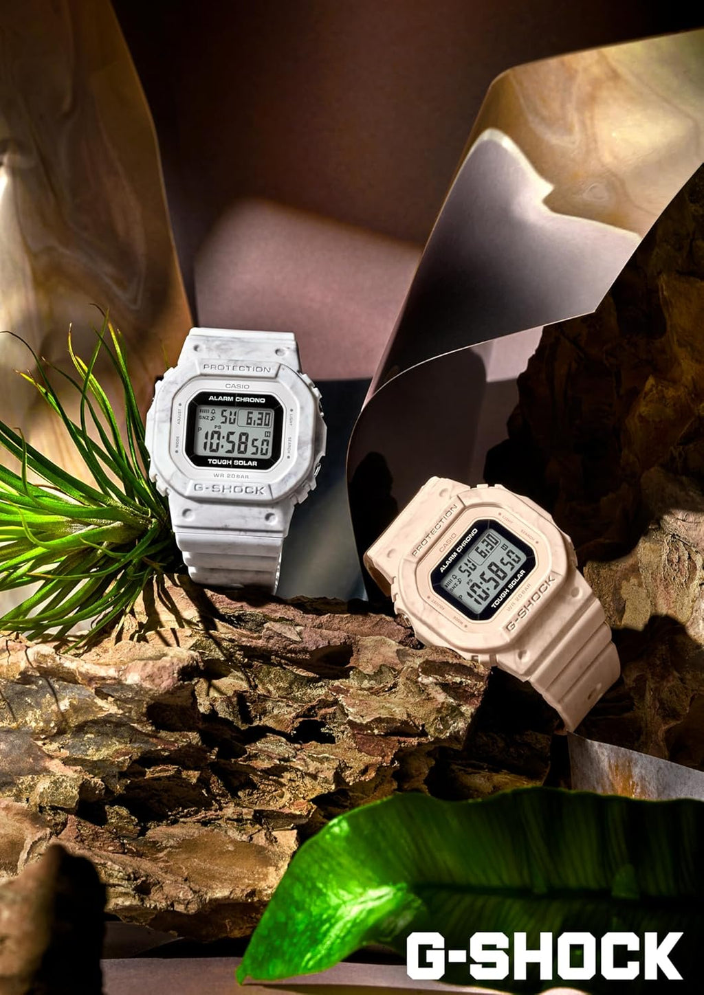 Pink Solar Wristwatch E7992