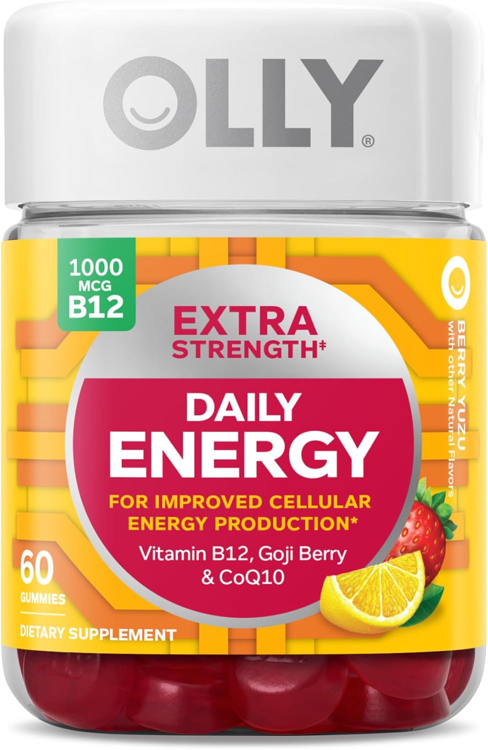 Adult Multivitamin Gummy with Probiotic, Energy Support, Caffeine Free B601