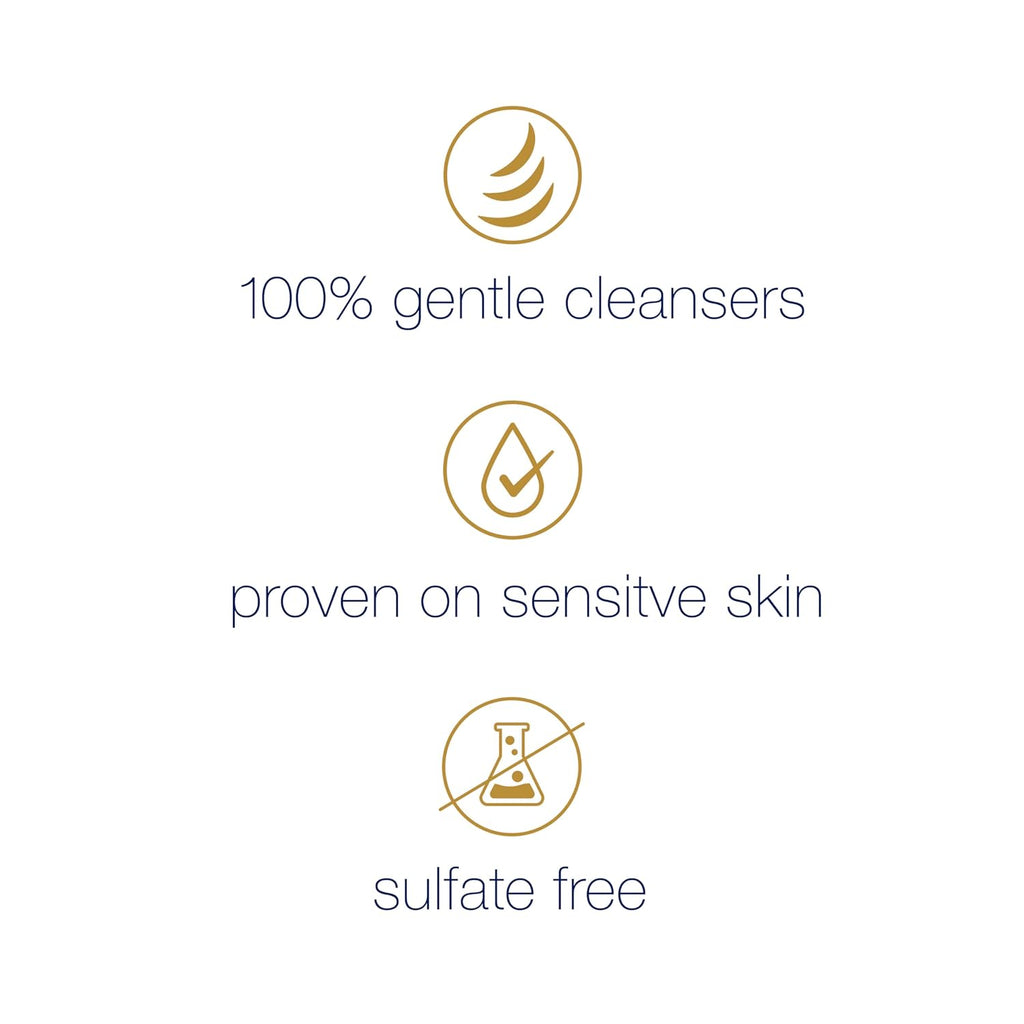 Moisturizing Body Wash Bundle with Foaming Deep Moisture and Hypoallergenic Formula, 7-Pack D810461