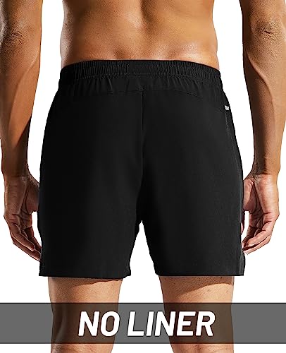 Men's 5 Inch Running Shorts with Pockets Quick Dry Lightweight E691803