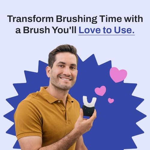 U Shaped Electric Toothbrush with 360° Nylon Bristles and 3 Cleaning Modes Y294