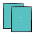 LaVie Home 22 x 28 Poster Frame 2 Packs Black, Display Pictures 18x24 with Mat or 22x28 Without Mat, Horizontal or Vertical Wall Gallery Poster Frames with High Definition Plexiglass Suitable for