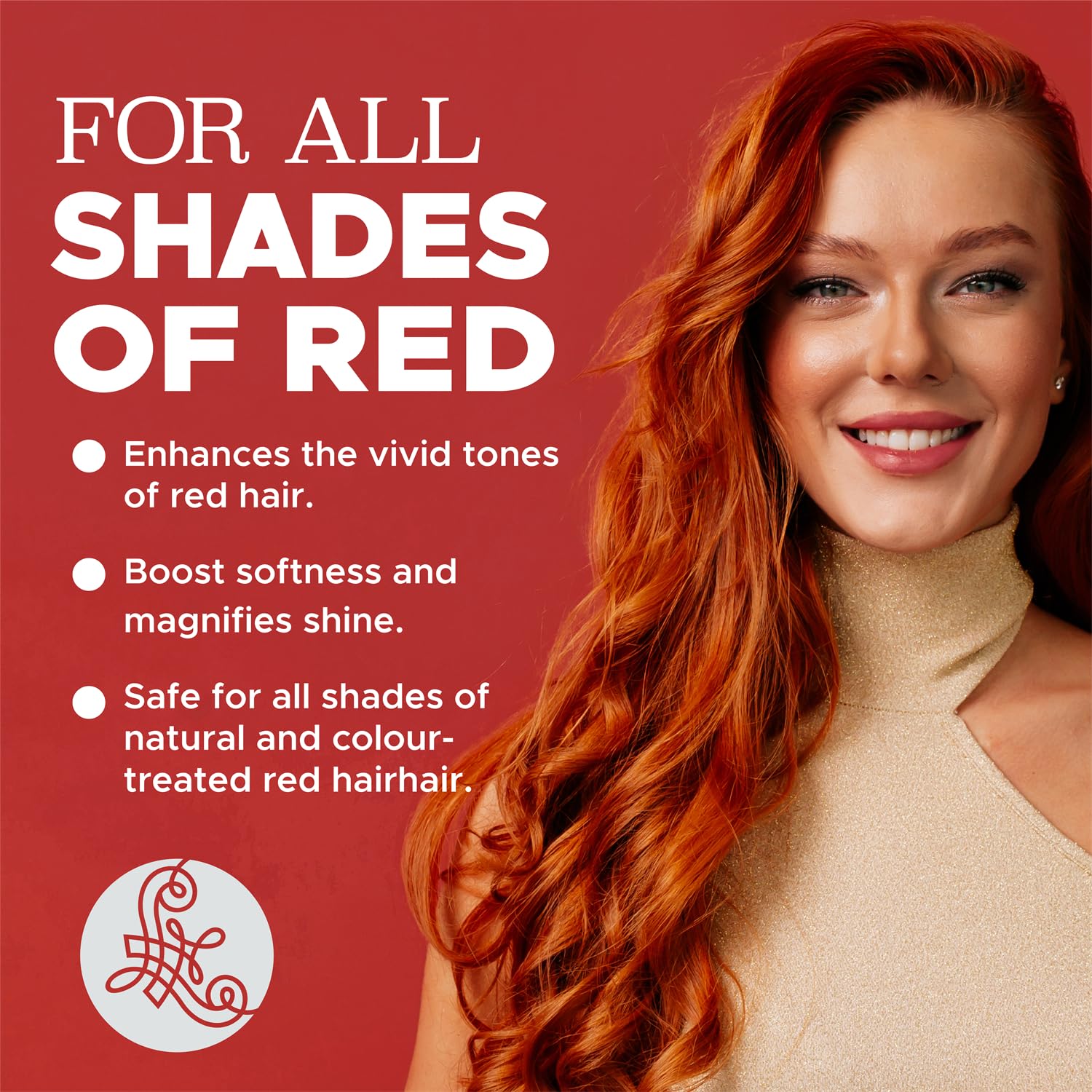 Color Depositing Shampoo and Conditioner Set for Red Hair, Sulfate Free S640