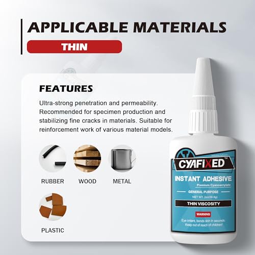 Fast Thin Cyanoacrylate Instant Adhesive, 1 oz. Q676448